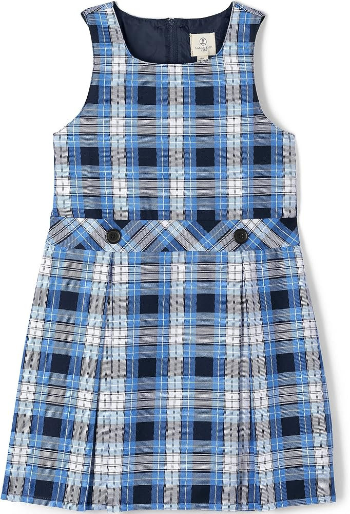 Lands' End Girls Uniform Plaid Jumper | Amazon (US)