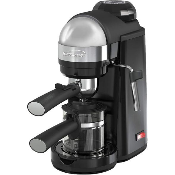 Brentwood 800 Watt Home Kitchen Countertop 4 Serving Cappuccino CoffeeBrewer and Espresso Maker w... | Target