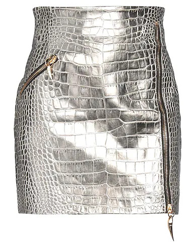 ROBERTO CAVALLI Skirts | Silver Women‘s Mini Skirt | YOOX | YOOX (US)
