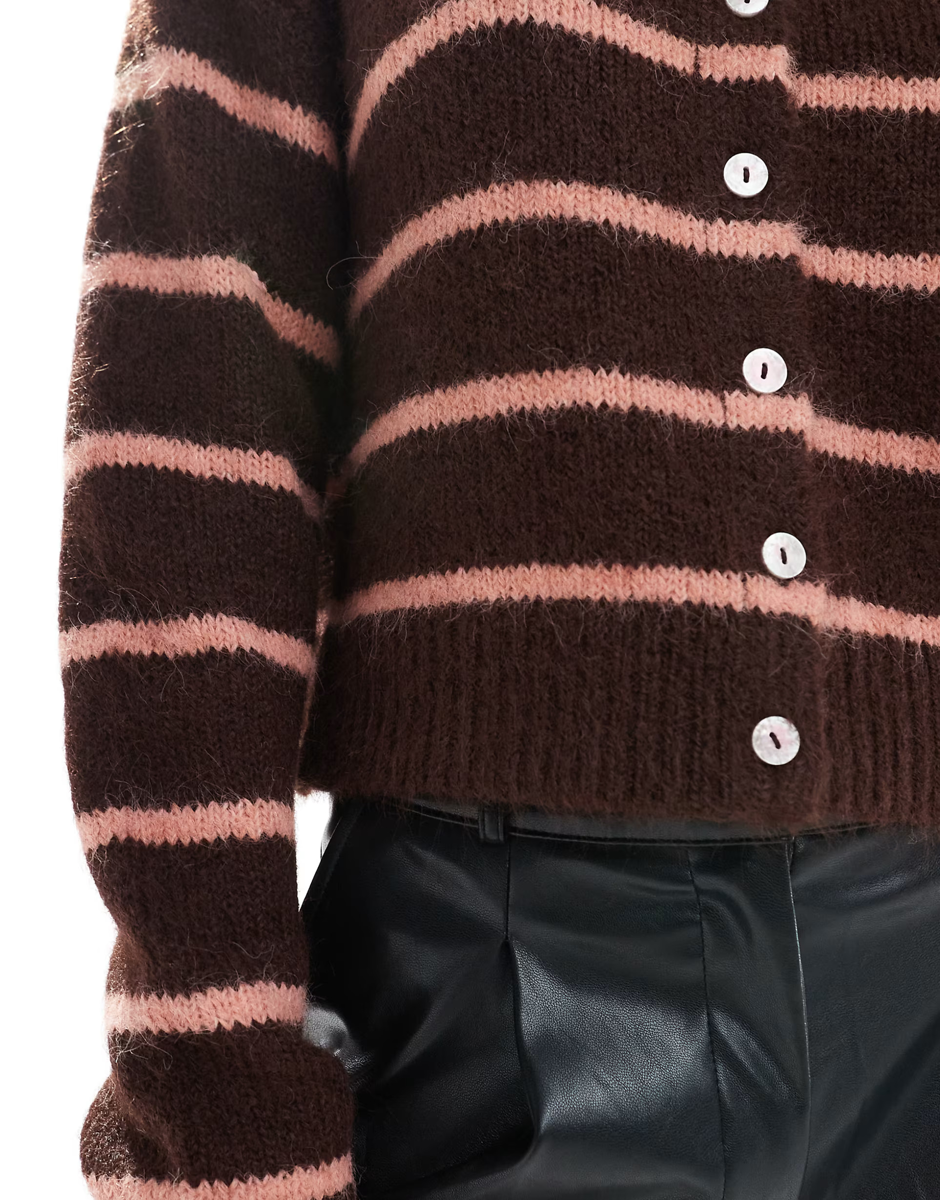 Cotton On lofty luxe crew cardigan in american oak | ASOS (Global)