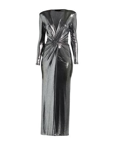 Simona Corsellini Woman Maxi dress Silver Size 6 Polyester, Elastane | YOOX (US)