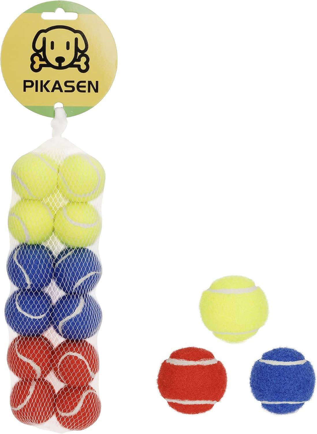 1.5" Small Tennis Balls for Dogs - Cat Toy 3 Colours and Pack of 12 Mini Tennis Balls for Small Dogs | Amazon (US)