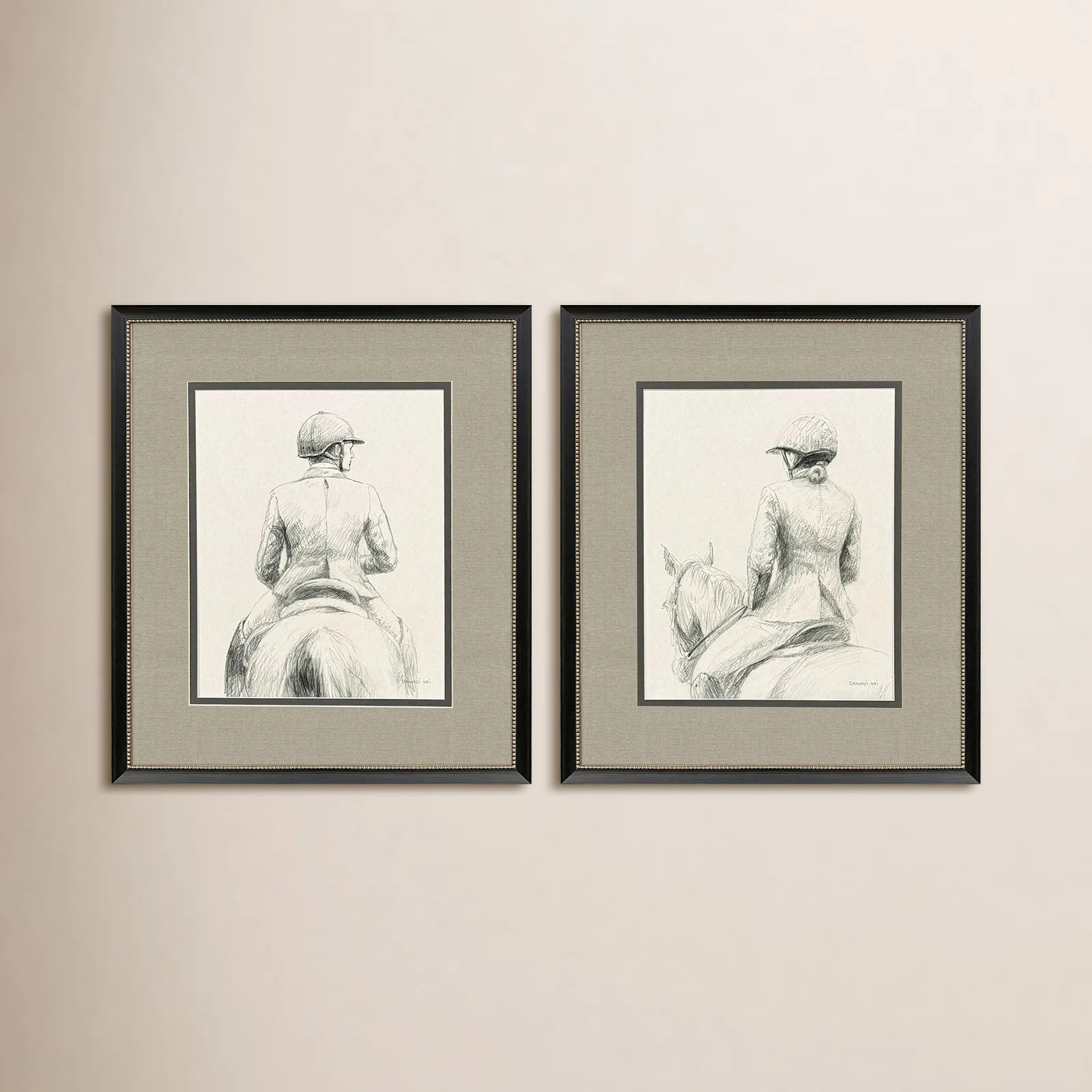 English Rider Framed Art (Set of 2) | Birch Lane