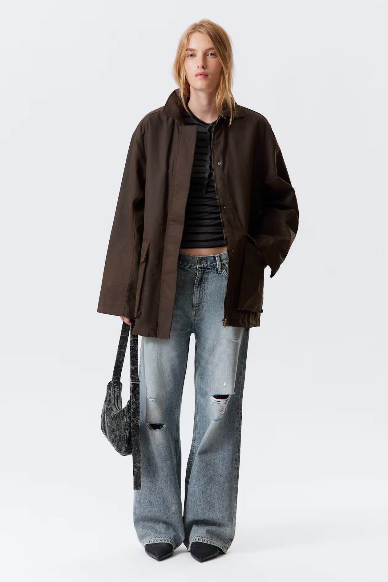 Waxed Cotton Utility Jacket | H&M (UK, MY, IN, SG, PH, TW, HK)