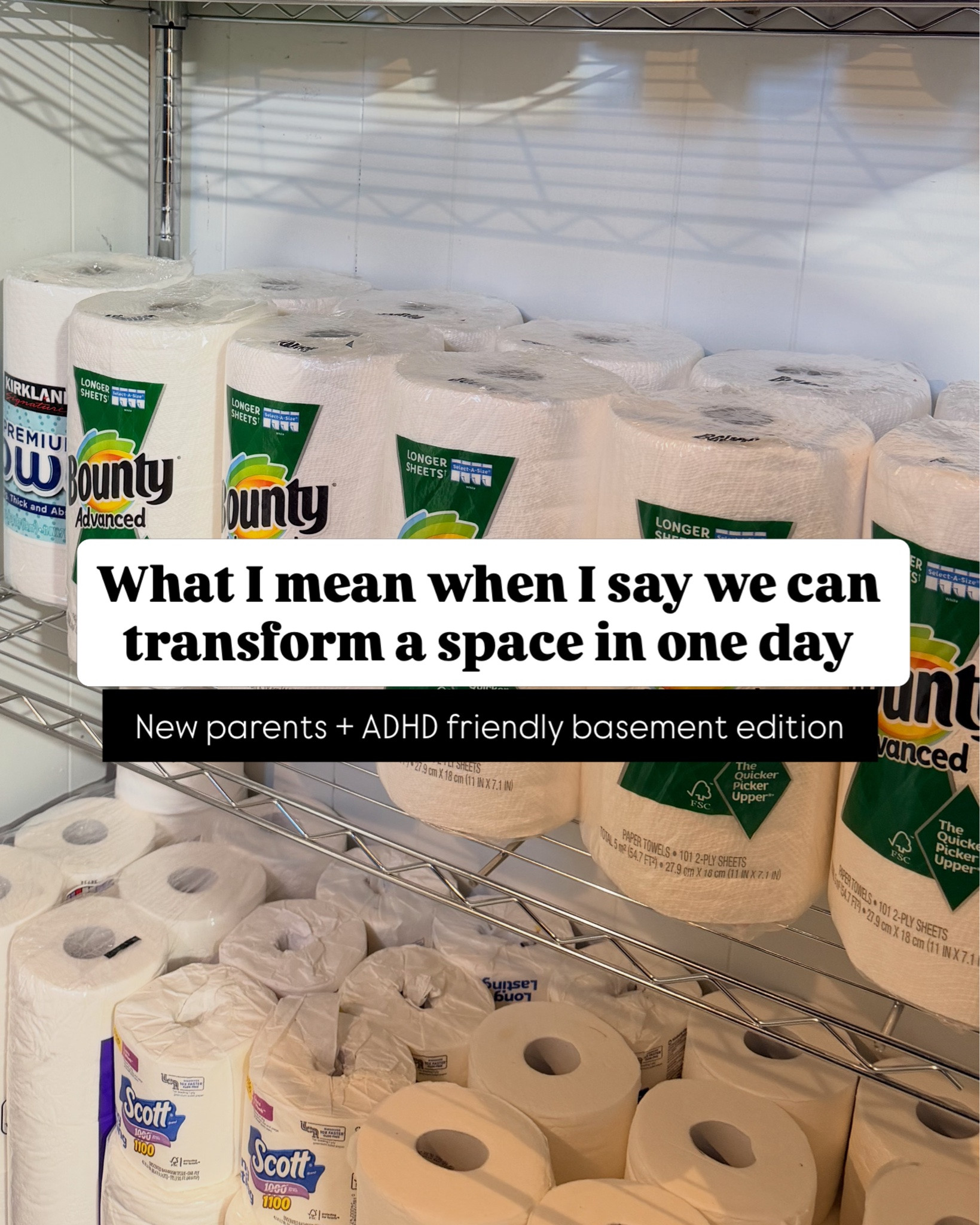 Listennnnnn!

We know we are goooooood! 🤣

But in all seriousness, basements are HARD. It’s where everything you don’t want to deal with ends up. 

BUT

🧺 You have to go down there to do laundry. 
🚽 You have to go down there to get the extra toilet paper. 
😫 You have to go down there to find the one thing you KNOW you have but cannot find.

This sweet family just welcomed home their new baby and we got their basement all the way together. 

Because less stressed parents = happy parents.

We can help with the organizing. Making sure they sleep through the night? 

That’s not in the package. 🤣

We used most of their existing bins and added new organizers from @target and @thecontainerstore 

Head to my @shop.ltk for all the links!

#basementorganization #newparents #homeorganizing #njorganizer #intentionalliving