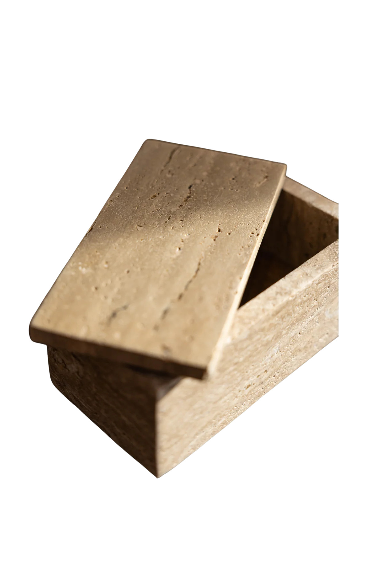Travertine Lidded Box | By Luxe B Co. | luxe bCO