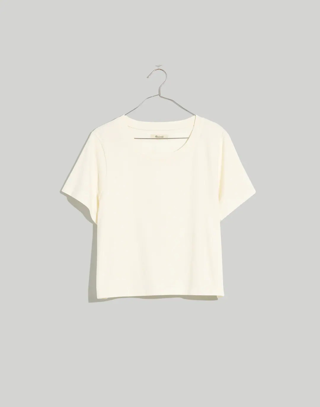 Softfade Cotton Boxy-Crop Tee | Madewell
