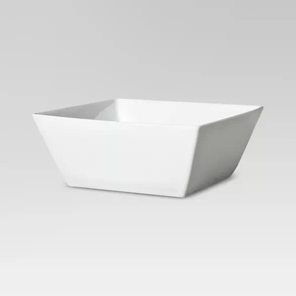 Square Rim Cereal Bowl Porcelain 15oz Set of 4 - Threshold™ | Target