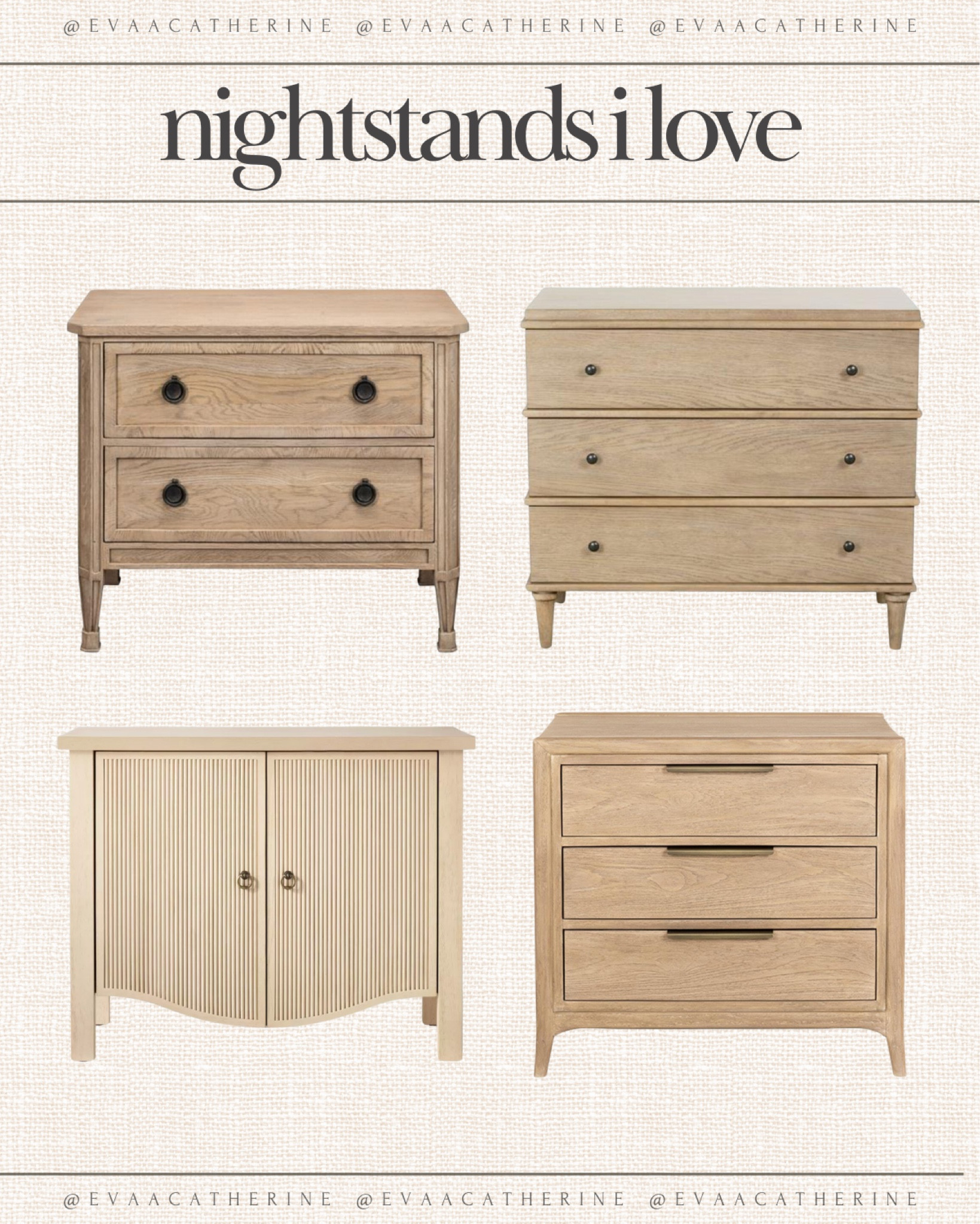Timeless, neutral nightstands that blend seamlessly with any decor style 🤍 Perfect for adding charm and functionality to your space! Shop all my favorites linked on LTK.

✨ Save and follow me for more home finds!

#LTKhome #neutraldecor #nightstandinspo #homedecor
