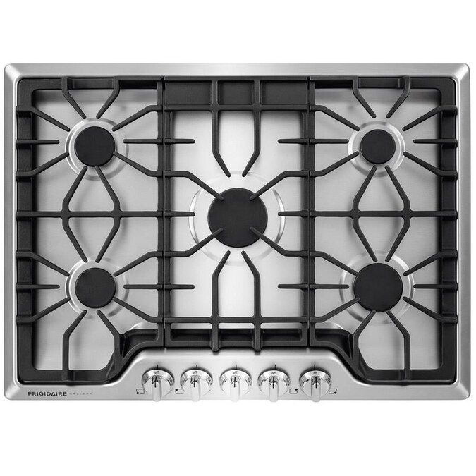 Frigidaire 5-Burner Gas Cooktop (Stainless Steel) (Common: 30-in; Actual: 30-in) Lowes.com | Lowe's