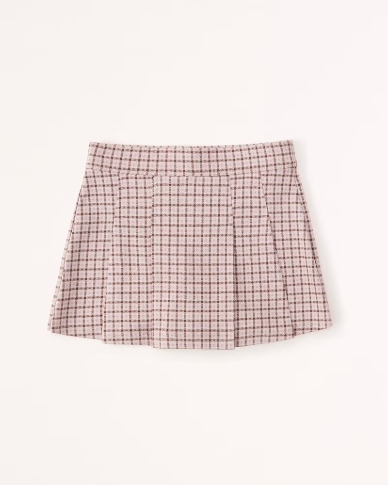 pleated mini skort | Abercrombie & Fitch (US)