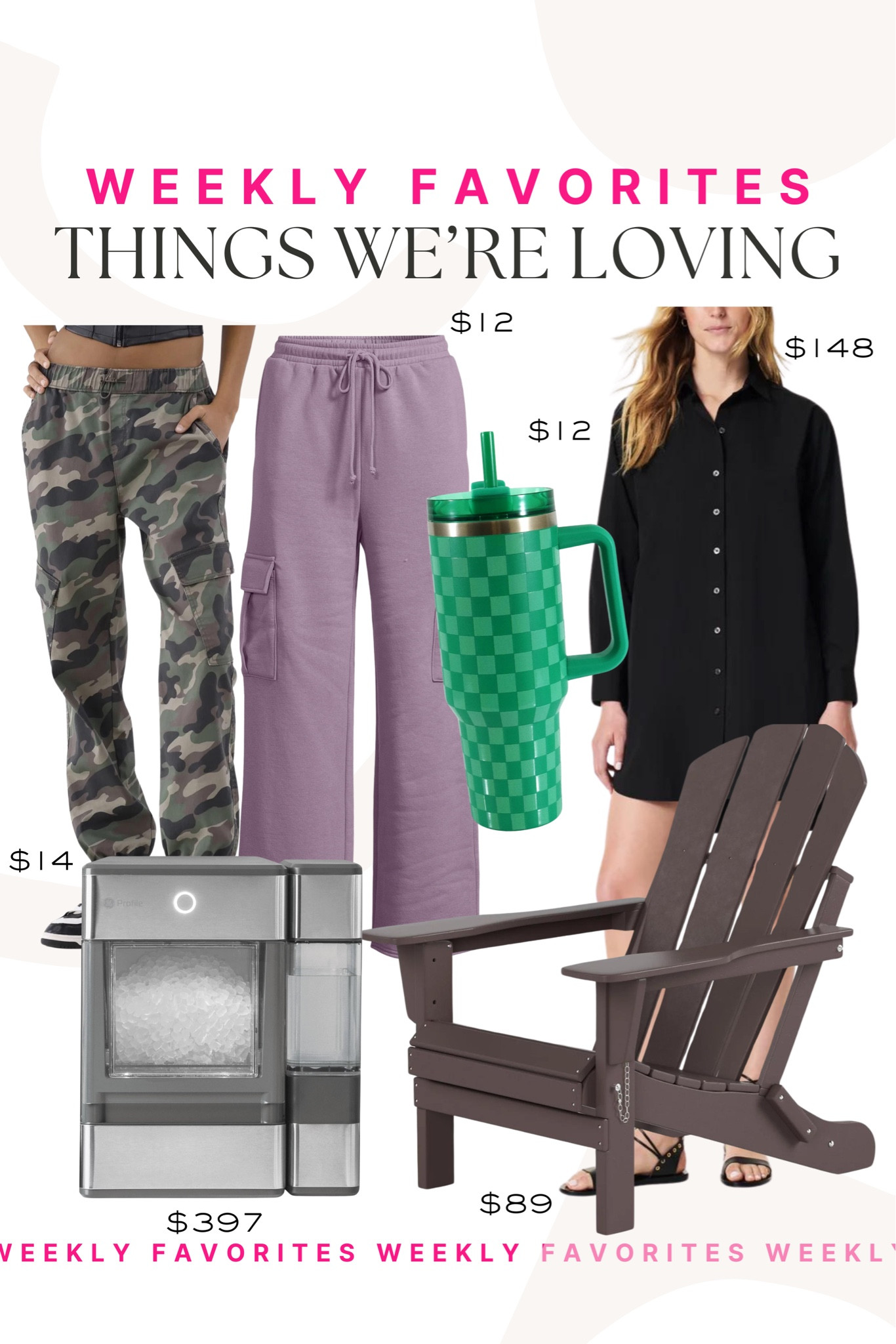 Rounding up this weeks favorites!! We are loving these cargo pants for the summer- definitely a must!!

Weekly favorites, lounge pants, tumbler, ice maker, outdoor finds, Walmart

#LTKSeasonal #LTKhome #LTKfindsunder100