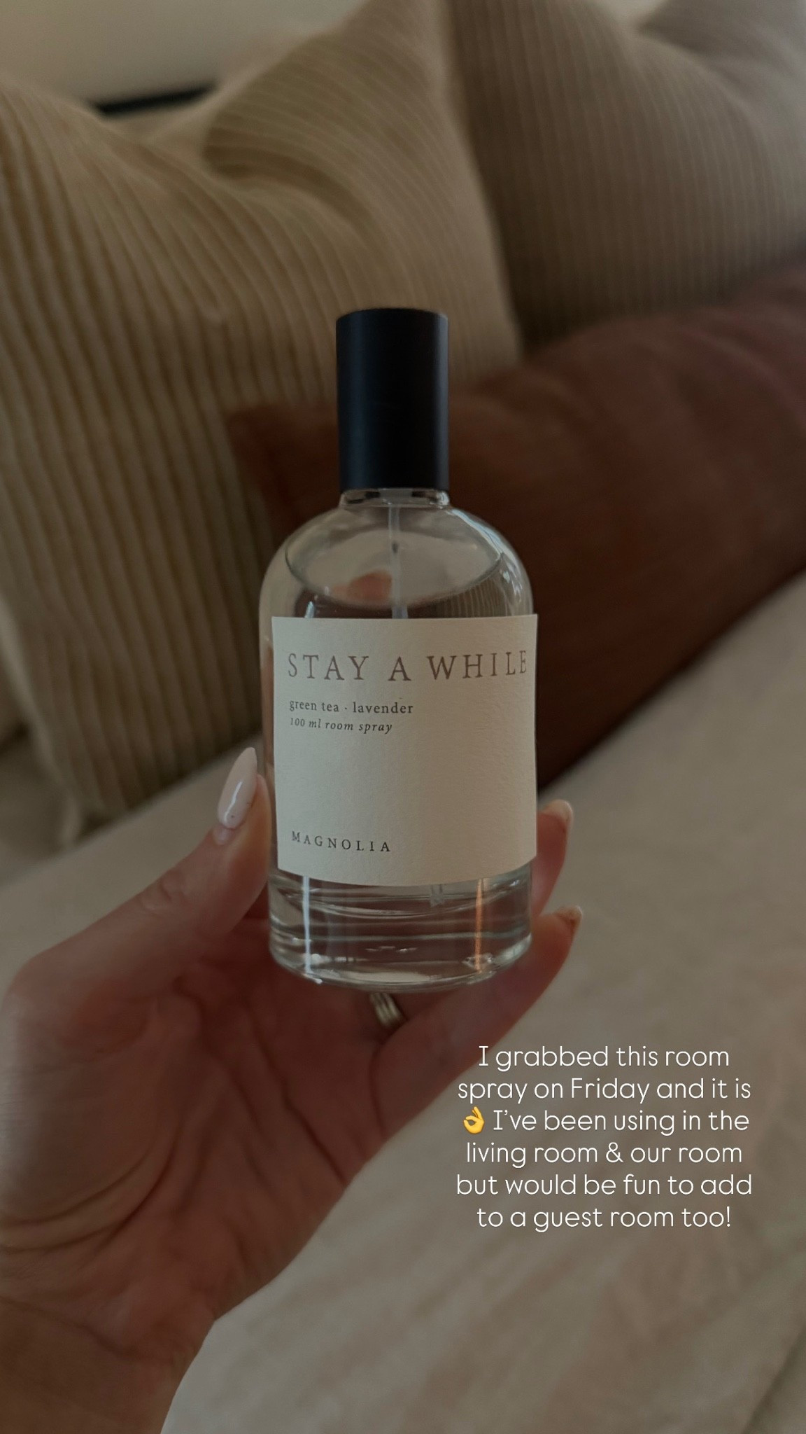 10/10 for this Magnolia room spray!!

#LTKdayinmylife #LTKHome #LTKselfcare
