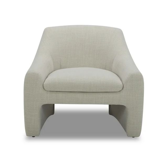 Better Homes & Gardens Emerson Curvy Accent Chair, Cream Linen - Walmart.com | Walmart (US)