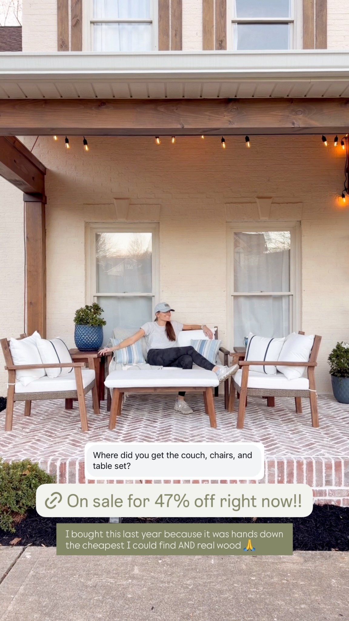 Hands down the best porch furniture I could find 😆 On sale right now!!

Tap to shop 🔗

Porch furniture, outdoor furniture, outfit inspo

#LTKSeasonal #LTKootd #LTKmomlife