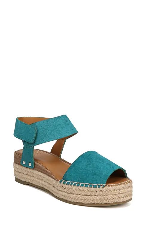 SARTO by Franco Sarto Oak Genuine Calf Hair Platform Wedge Espadrille (Women) | Nordstrom