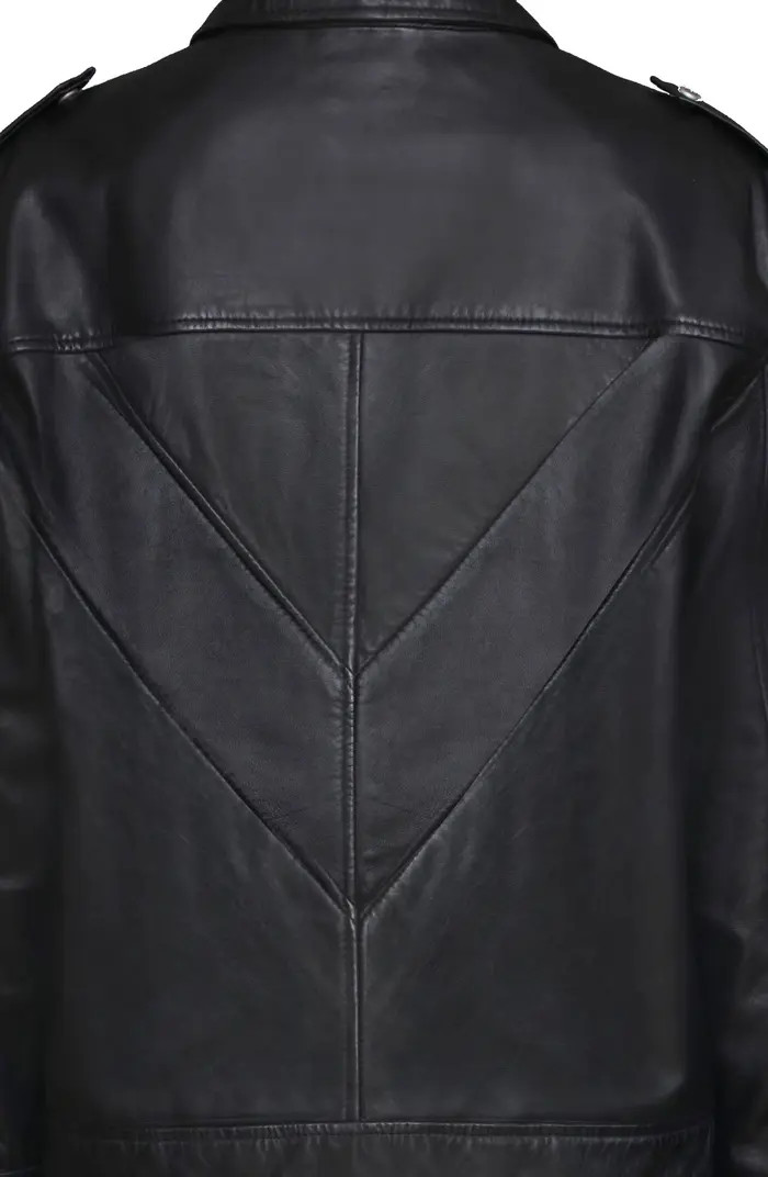 Avec Les Filles Pieced Back Leather Bomber Jacket | Nordstrom | Nordstrom
