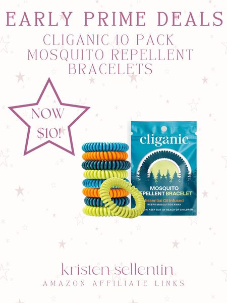 EARLY PRIME DEALS Cliganic 10 Pack Mosquito Repellent Bracelets
NOW $10!

#earlyprimedeals #amazon #mosquito #bracelets #sale

#LTKSeasonal #LTKSaleAlert #LTKSummerSales
