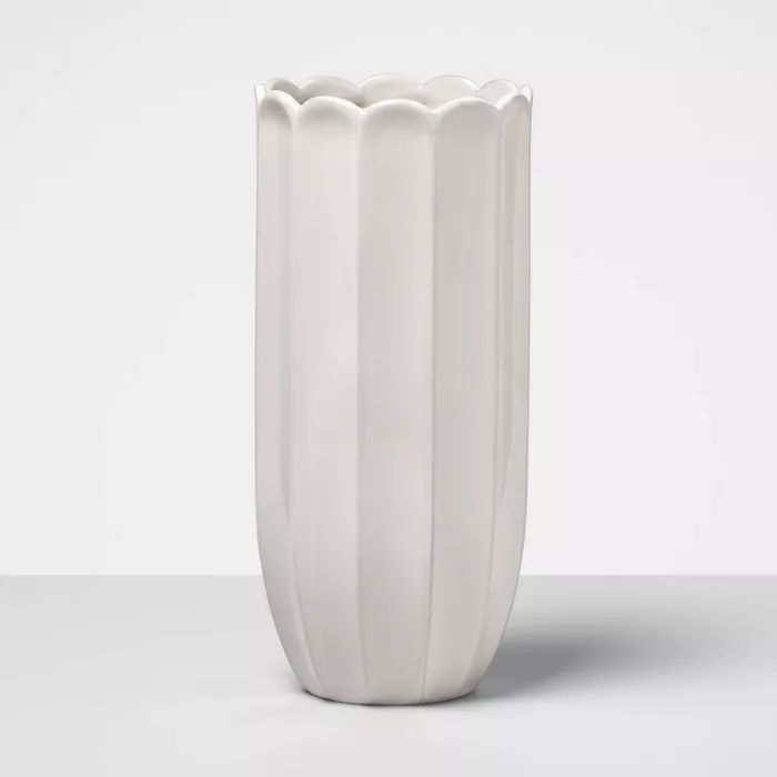 Glazed Terracotta Vase White - Opalhouse™ | Target
