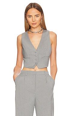 Callista Pin Stripe Vest
                    
                    Bardot | Revolve Clothing (Global)