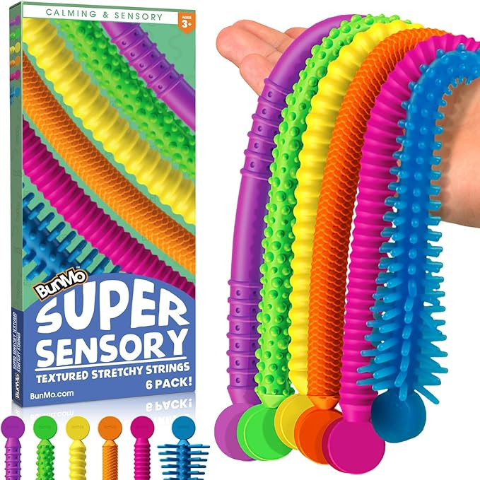 BUNMO Stocking Stuffers for Kids - Stretchy Sensory Strings - Stimulating & Addictive Sensory Toy... | Amazon (US)