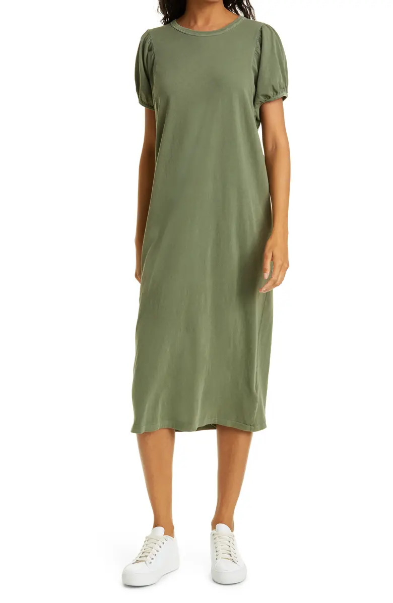 The Puff Sleeve Midi T-Shirt Dress | Nordstrom