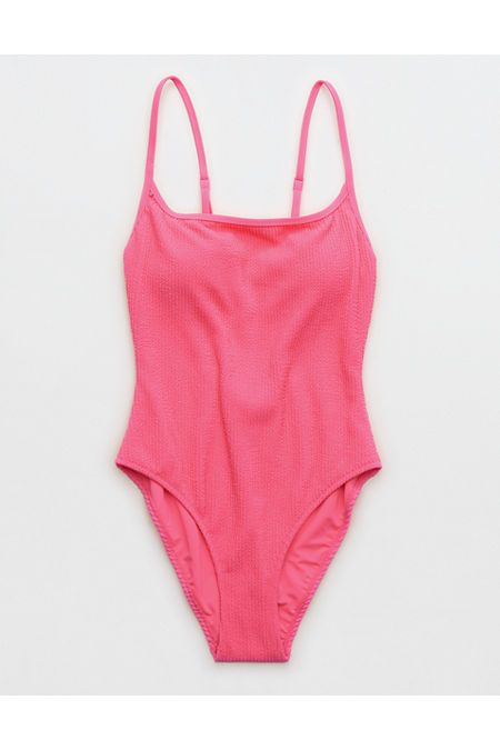 Aerie Crinkle Scoop One Piece Swimsuit | Aerie