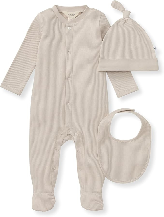 Burt's Bees Baby unisex-baby Jumpsuit, 100% Organic Cotton One-piece Outfit Coverall | Amazon (US)