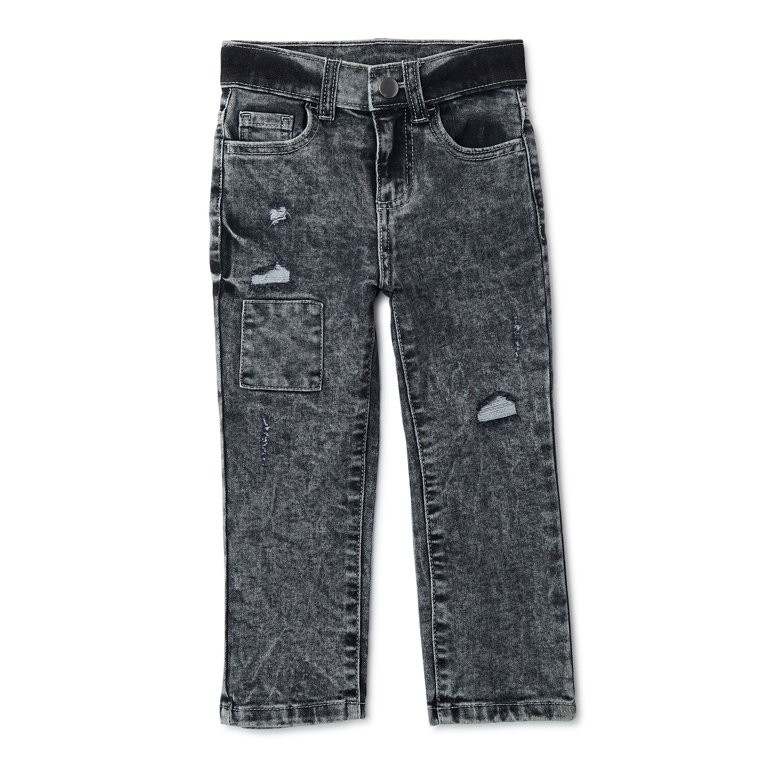 Wonder Nation Baby and Toddler Boy Ripped and Repaired Jeans, Sizes 12M-5T | Walmart (US)