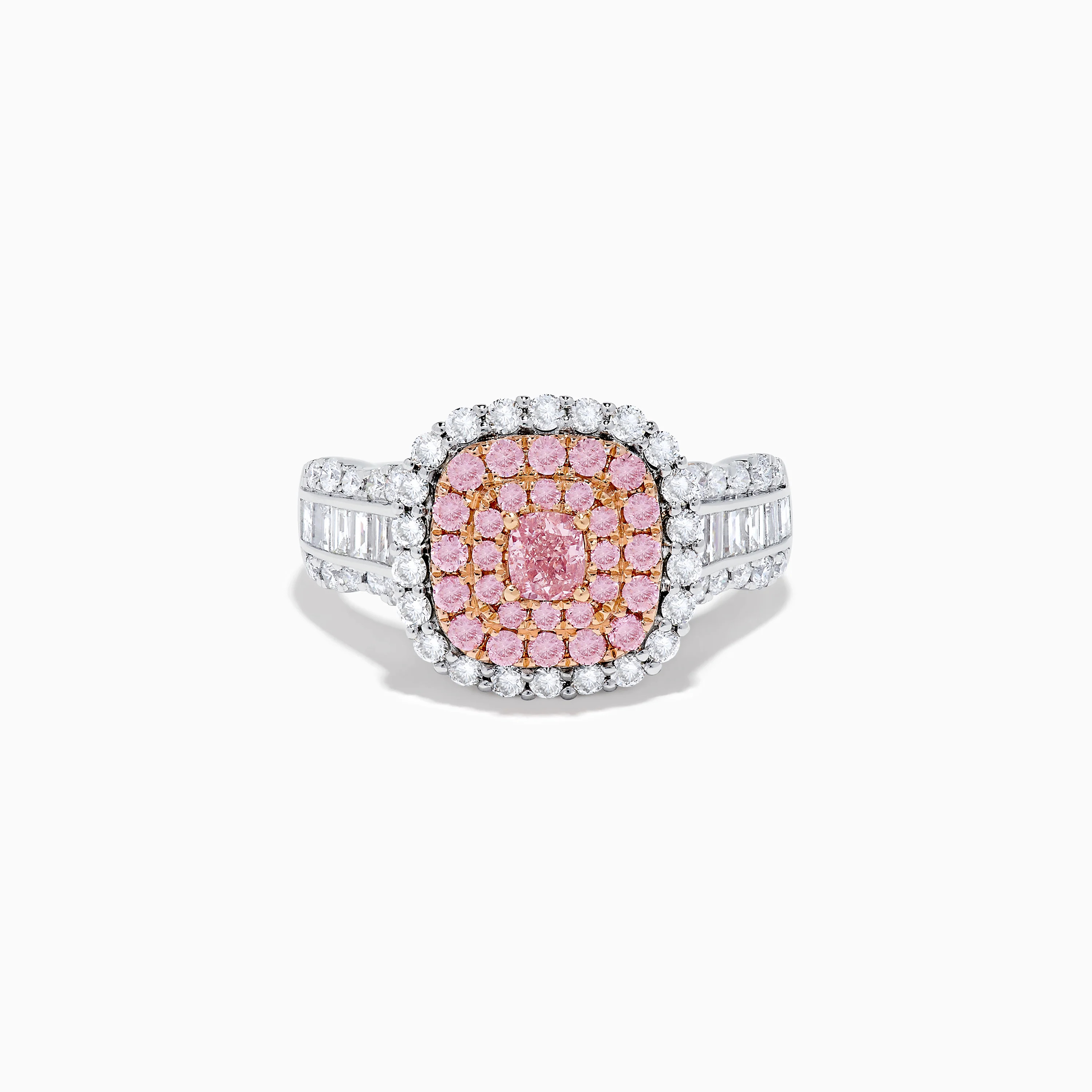 18K Two Tone Gold White and Pink Diamond Ring | Effy Jewelry