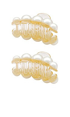 Ettika Bubble Claw Clip Set in Gold from Revolve.com | Revolve Clothing (Global)