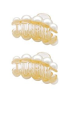 Ettika Bubble Claw Clip Set in Gold from Revolve.com | Revolve Clothing (Global)