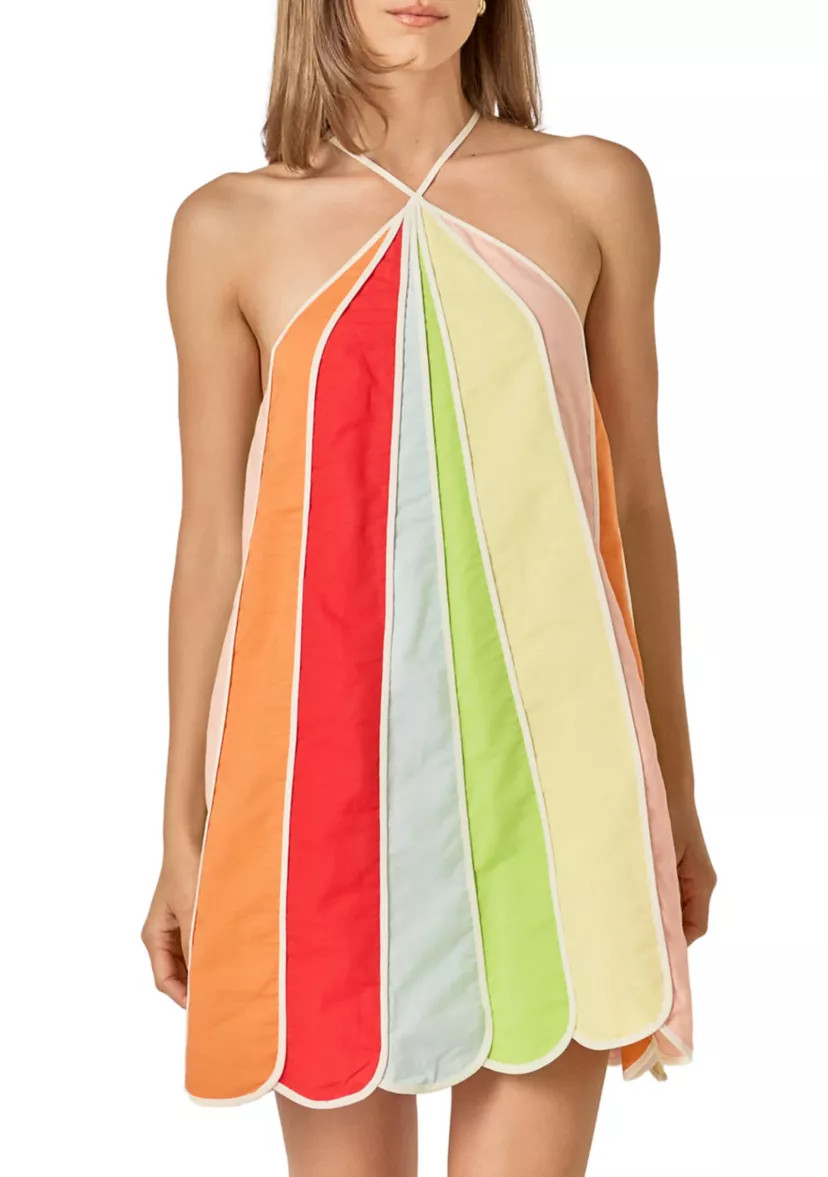 LINEN UMBRELLA MINI DRESS | Belk