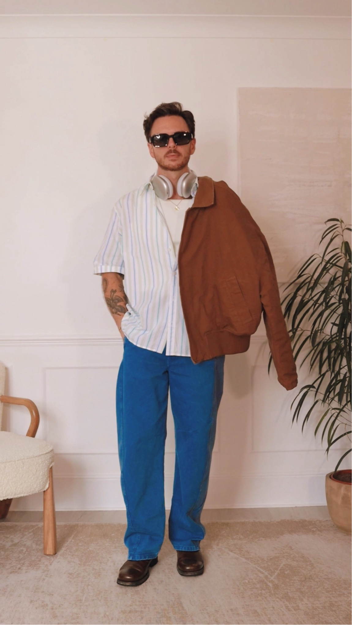 Men’s fashion autumn shirt easy casual day outfit jacket sunglasses boots menswear style london

#LTKautumn #LTKmens #LTKeurope