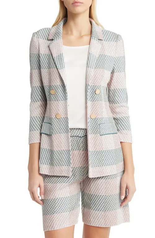 Misook Plaid Tweed Knit Blazer | Nordstrom | Nordstrom