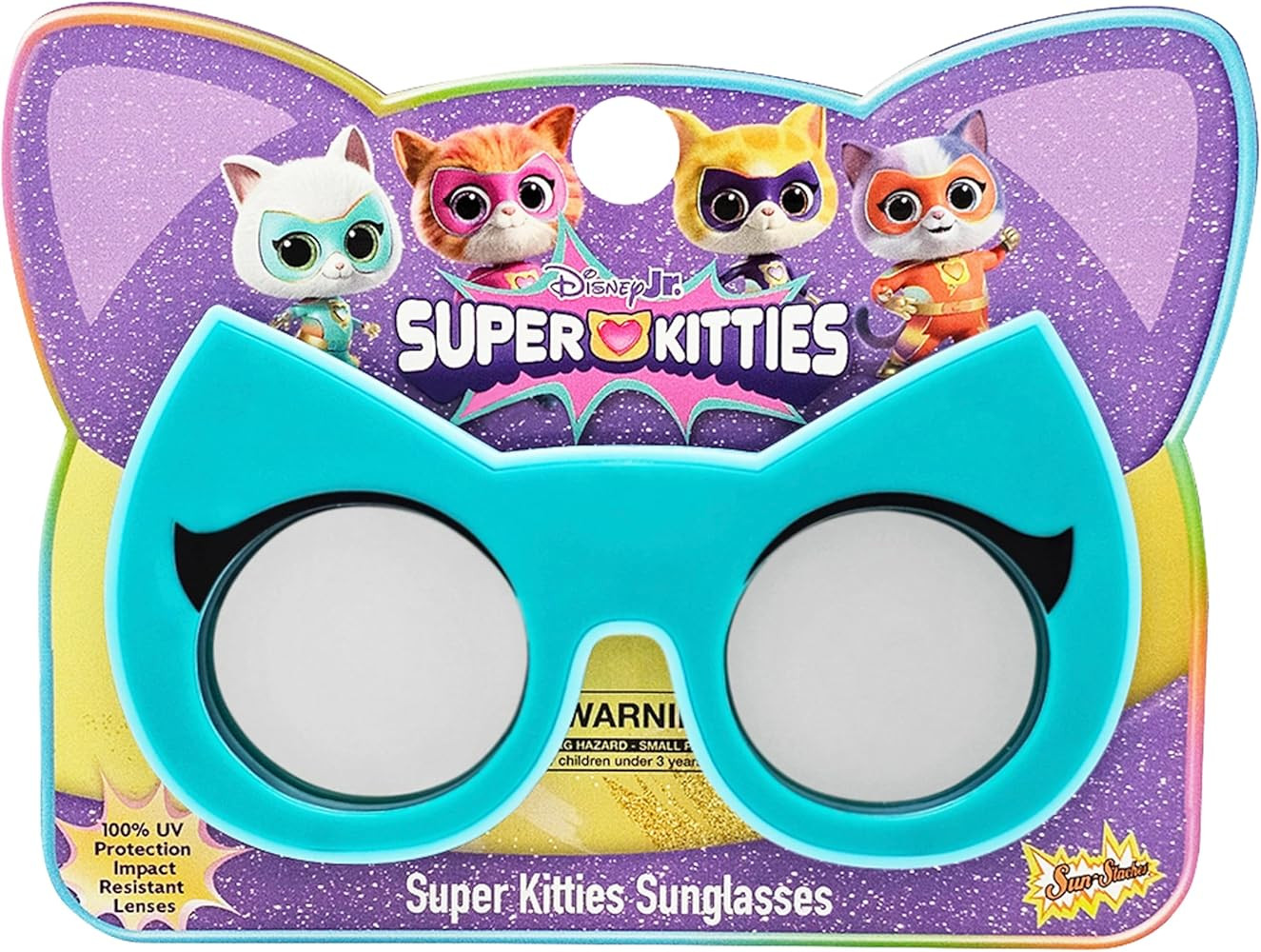 Sun-Staches Official SuperKitties Sunglasses | Sparks, Bitsy, Buddy, Ginny Costume Accessory Mask... | Amazon (US)