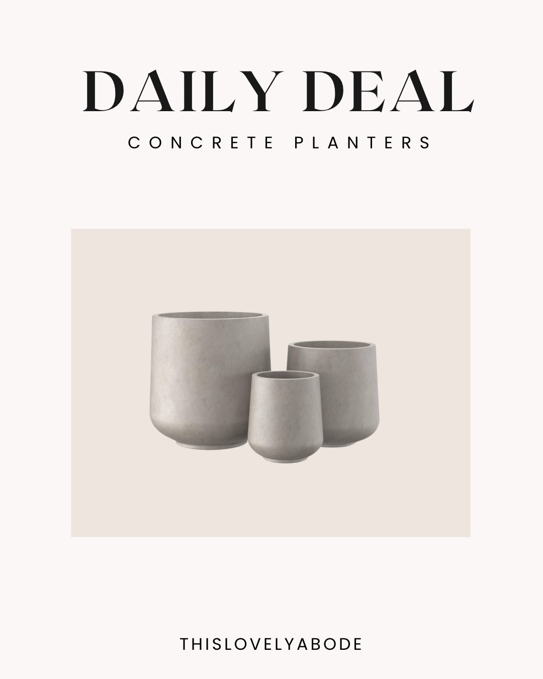 Set of 3 concrete planters is currently on sale. Perfect for indoor or outdoor use. 
#amazon #planters #concreteplanters

#LTKHome