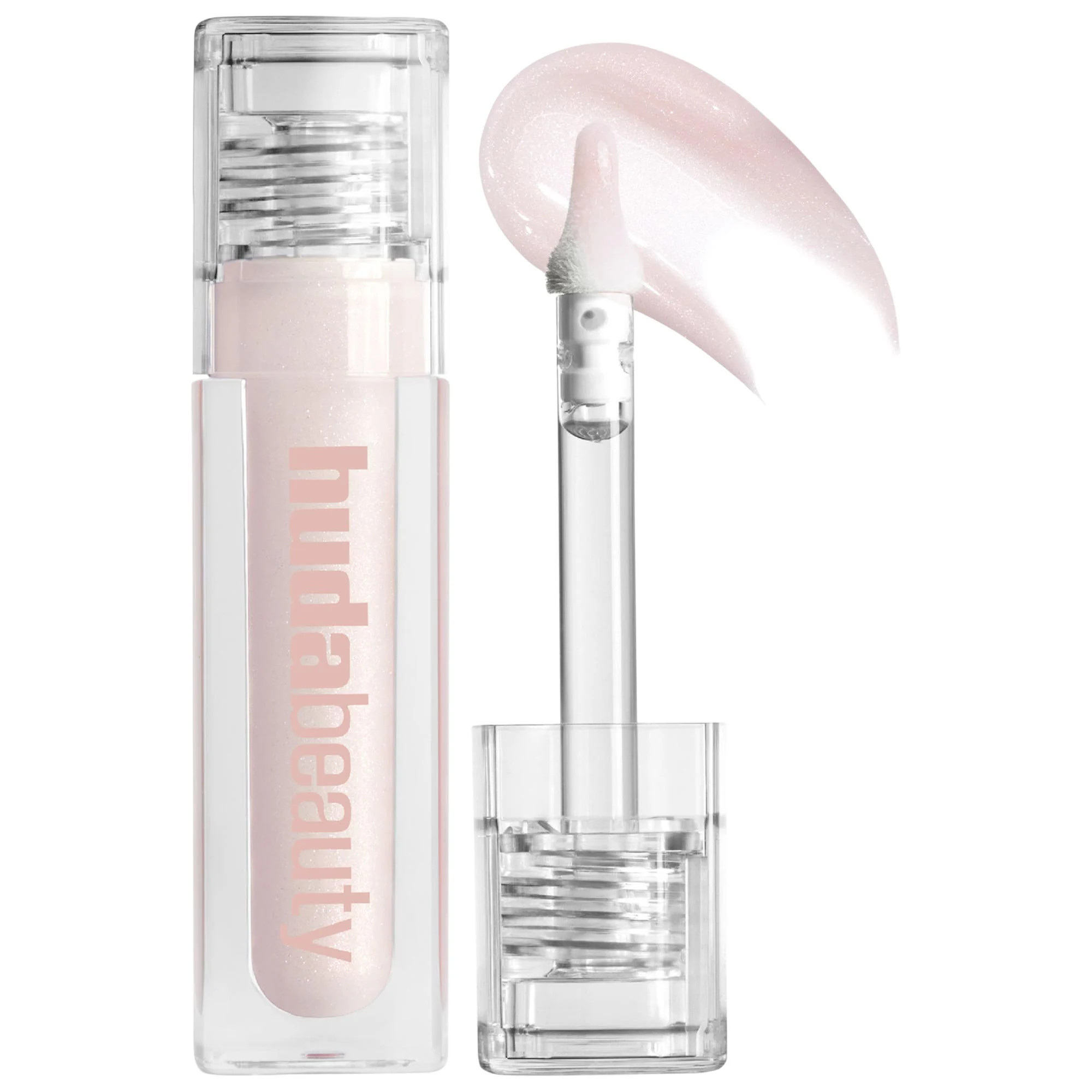 HUDA BEAUTY Faux Filler Shiny Non-Sticky Lip Gloss She Glitzy 0.13 oz / 3.9 mL | Sephora (US)