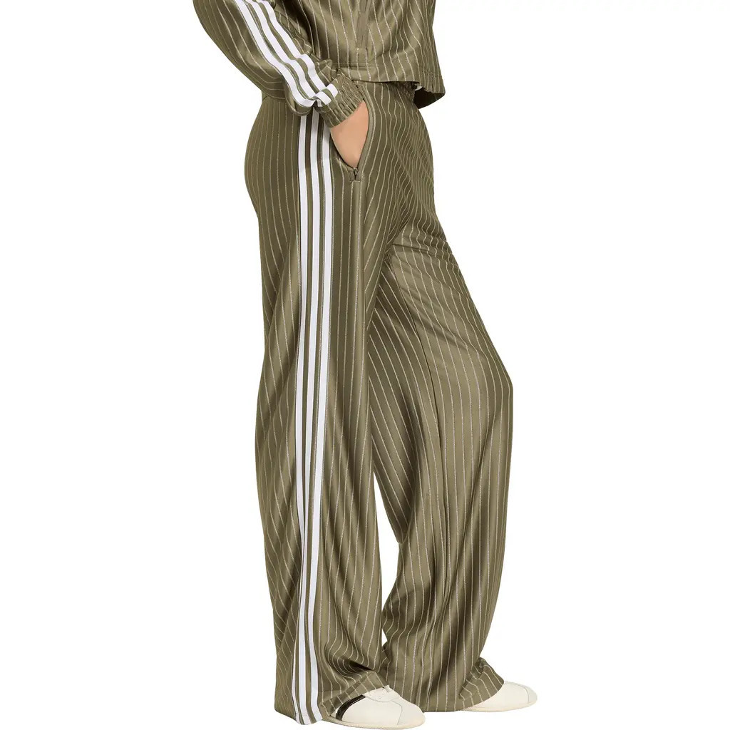 adidas Originals Pinstripe Wide Leg Track Pants in Branch at Nordstrom, Size X-Large | Nordstrom