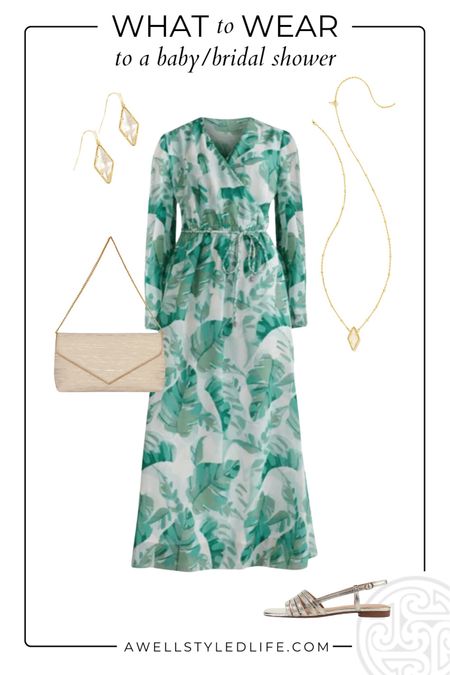 Baby Shower/Bridal Shower Outfit Inspiration	

Dress from Soft Surroundings. Shoes, handbag and jewelry from Zappos.

#fashion #fashionover50 #fashionover60 #springfashion #summerfashion #bridalshoweroutfit #babyshoweroutfit #springevent #summerevent #softsurroundings #zappos

#LTKParties #LTKStyleTip #LTKOver40