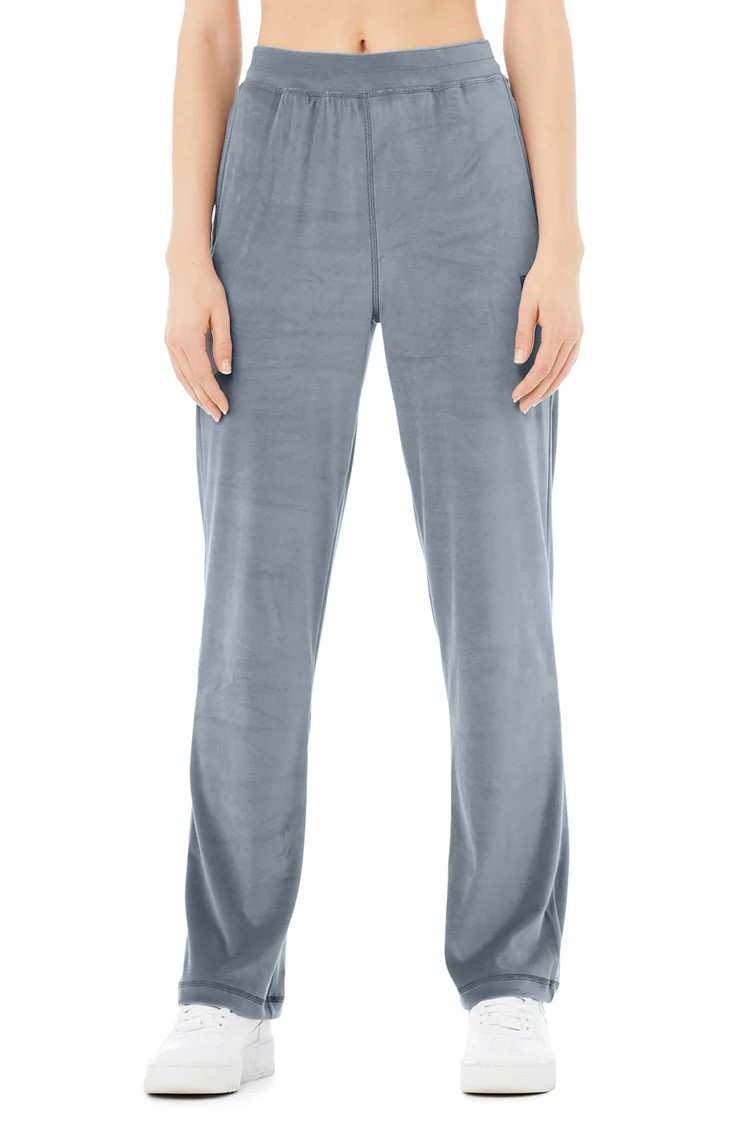 Velour High-Waist Glimmer Wide Leg Pant | Alo Yoga (US)