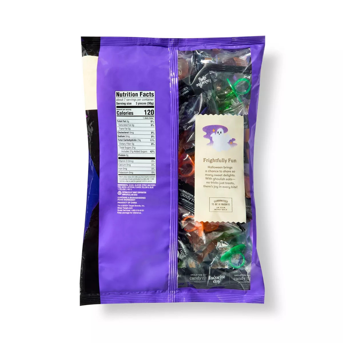 Halloween Trick or Treat Candy Skelton Swag Candy Rings - 7.8oz/22ct - Favorite Day™ | Target