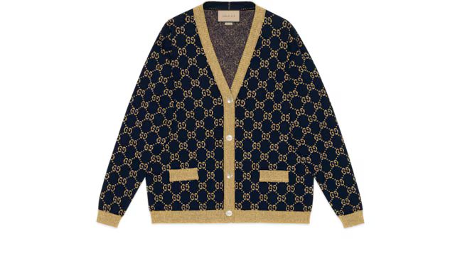 Gucci GG cotton lamé cardigan | Gucci (US)