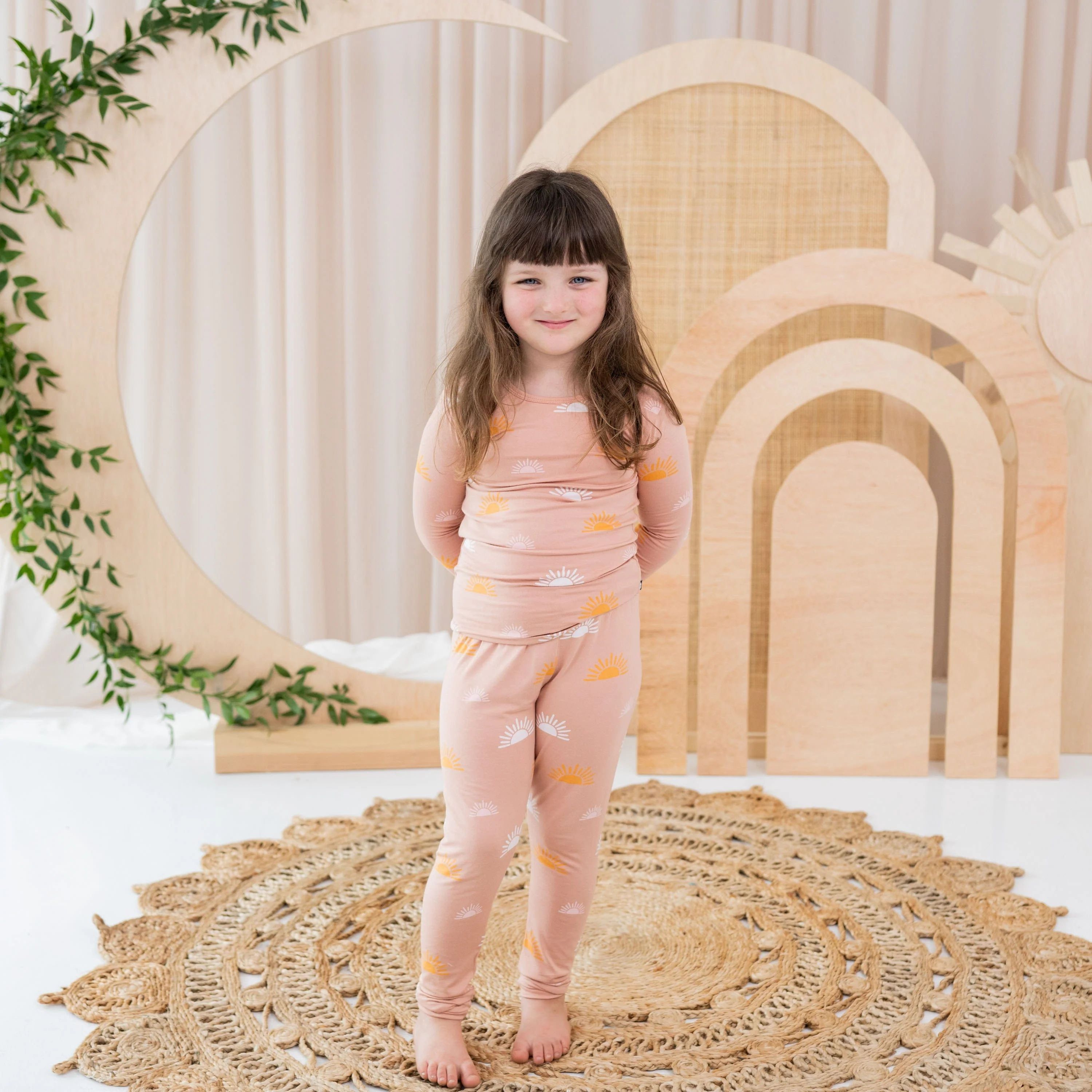 Long Sleeve Pajamas in Boho Sun | Kyte BABY