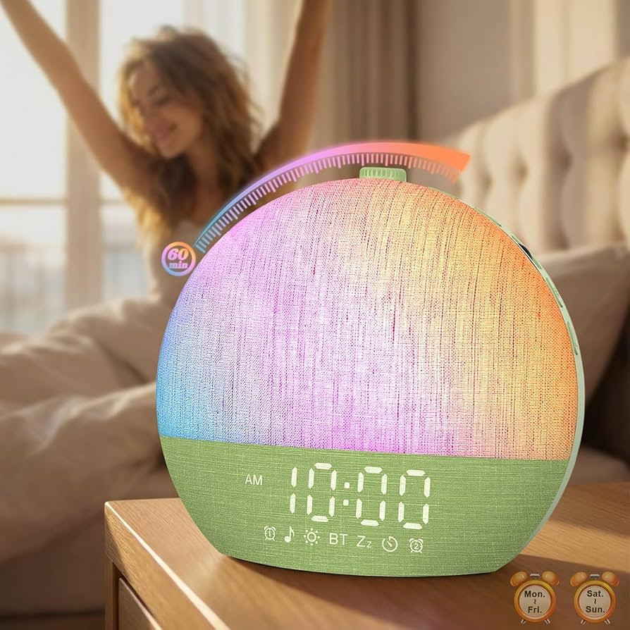 Calm & Gradual Sunrise Alarm Clock: 30\u2011Min Slow\u2011Rise Natural Wake Up Light - 20\u2011Le... | Amazon (US)