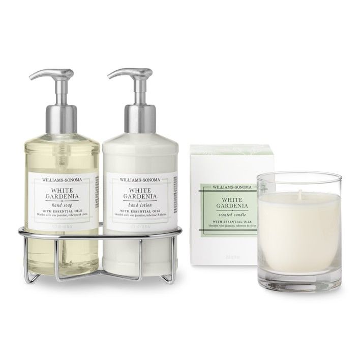 Williams Sonoma White Gardenia Hand Soap & Lotion, Deluxe 6-Piece Set | Williams-Sonoma