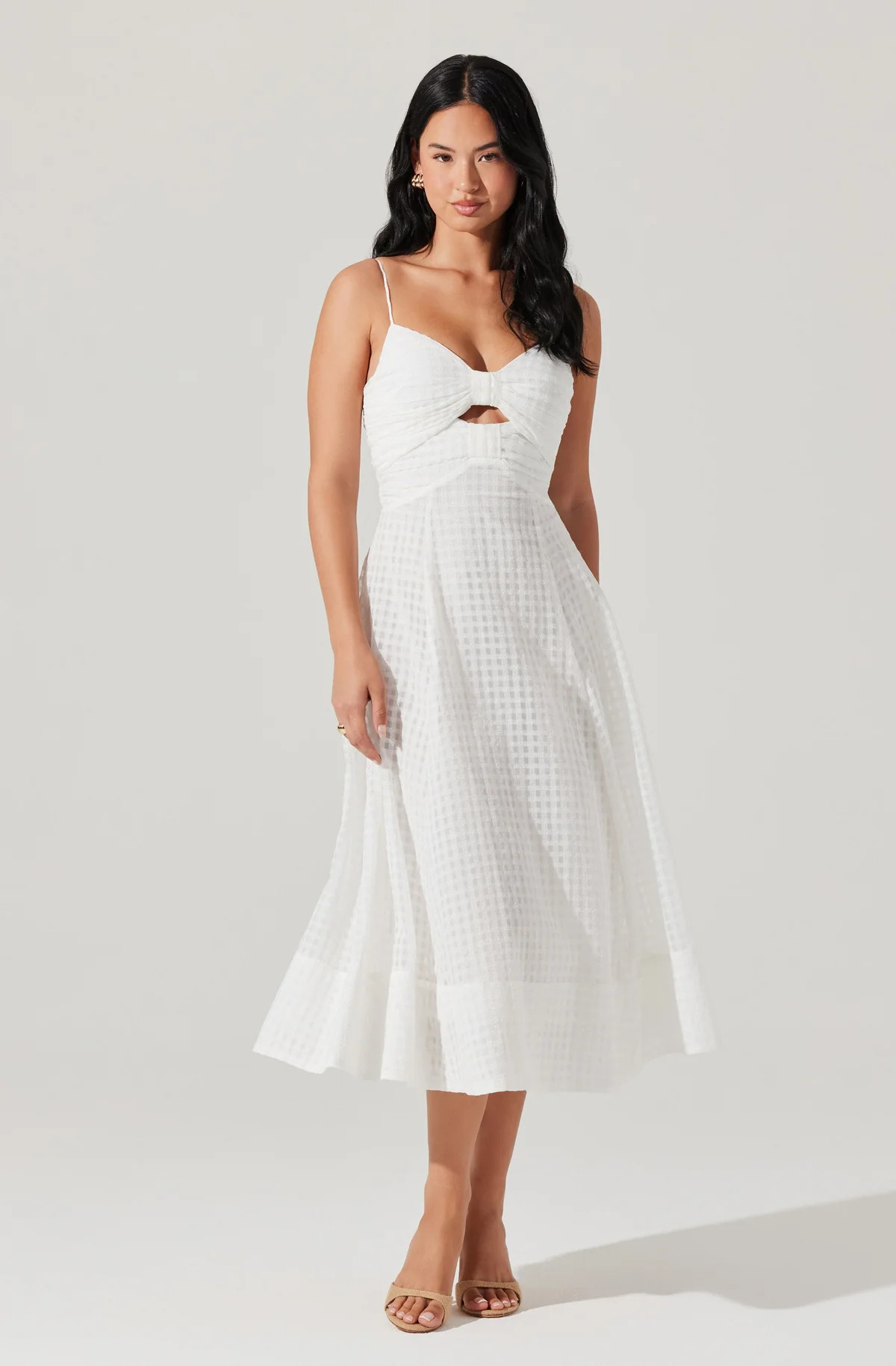 Celina Midi Dress - White / XL | ASTR The Label (US)