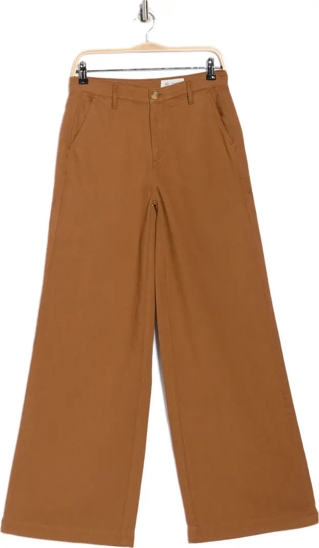 AG Stella Low Slung Palazzo Linen & Cotton Pants | Nordstromrack | Nordstrom Rack