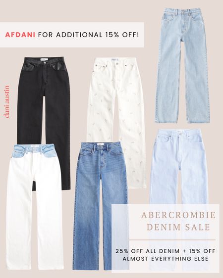Abercrombie denim sale 👖 25% off jeans + additional 15% off with code AFDANI 🩷🙌🏼

#LTKMostLoved #LTKfindsunder100 #LTKsalealert