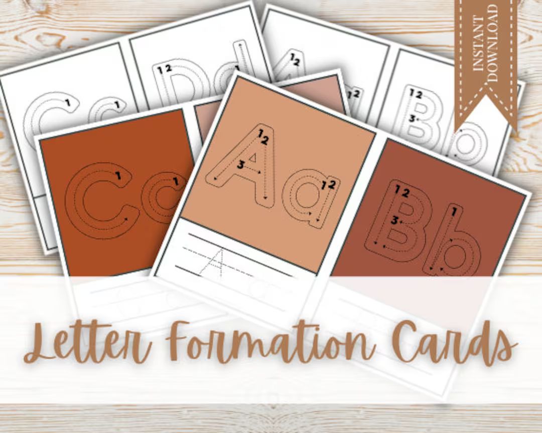 Letter Formation Cards - Etsy | Etsy (US)